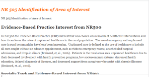 NR 505 Identification of Area of Interest