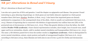 NR 507 Alterations in Renal and Urinary