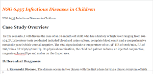 NSG 6435 Infectious Diseases in Children